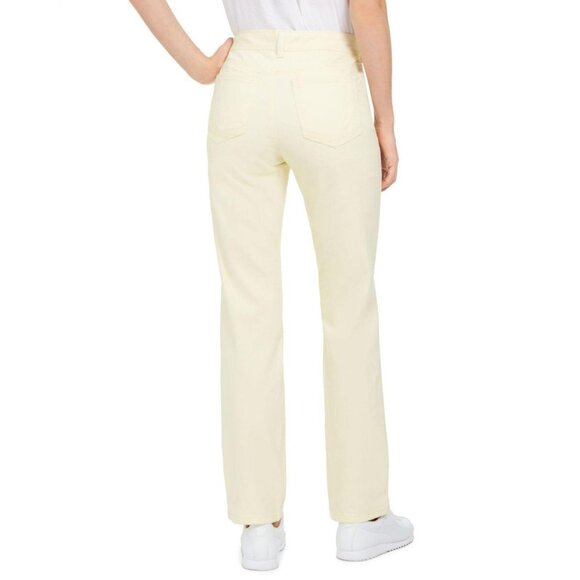 Style & Co Womens Tummy-Control Straight-Leg Fashion Jeans 54719FR819 Yellow 8 - Picture 6 of 9